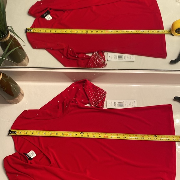 Msk red beaded top size xl NEW - Picture 9 of 9